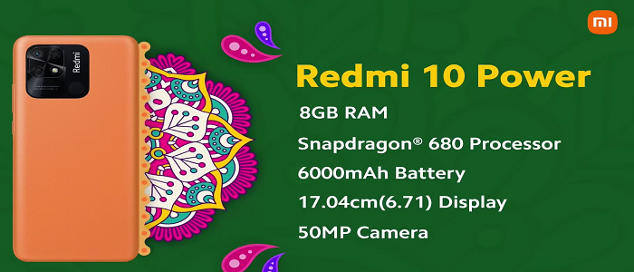 India Desire : Buy Redmi 10 Power (8GB RAM, 128GB Storage) At Rs 11999 From Amazon [Regular Price Rs 14999]